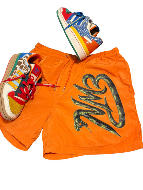 Orange Neon NM3 Fleece Shorts